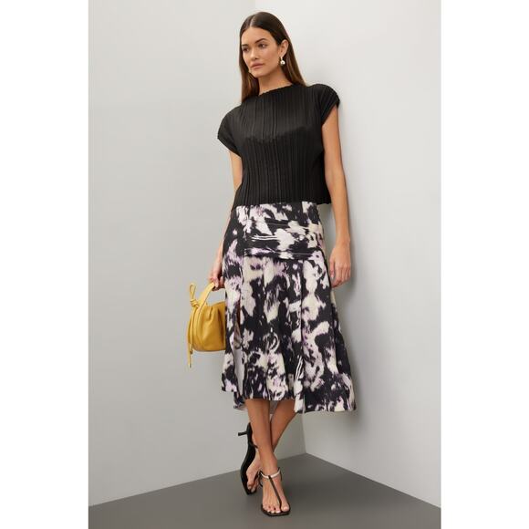3.1 Phillip Lim x RTR Abstract Daisy Layered‎ Skirt with Slit Size 4 - Picture 1 of 14